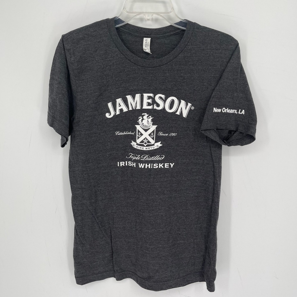 Bella Canvas Men's Gray Jameson New Orleans Bartenders Ball Graphic Tee Size M